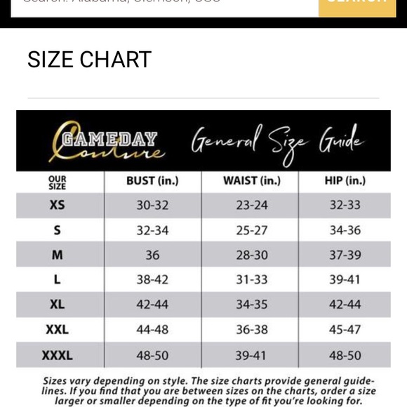 New game day couture shirt.never worn. - Picture 3 of 3